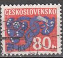 Tchcoslovaquie 1972  Y&T  taxe 107  oblitr