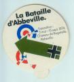 LA BATAILLE D'ABBEVILLE 1974 / autocollant rare et ancien / EXPOSITION 