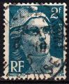 FR14 - Yvert n 713 - 1945 - Marianne de Gandon : cachet Plmet (22) 19/8/45