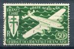 Timbre d' AOF  PA  1945  Obl  N  02  Y&T  Avion