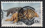 USA 1982, Y&T n 1461; 13c, timbre pour cartes de voeux, chat et chien