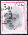 Pologne 1964; Y&T n 1340; 3,40zt, Chat persan bleu