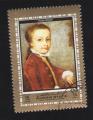 AJMAN STATE Oblitration ronde Used Stamp Peinture young Mozart Jeune