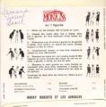 EP 45 RPM (7")  Rocky Roberts et les Airdales  "  Dansez le monkiss  "