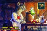 Vignette de fantaisie, Grimms Fairy Tales, Cat and Mouse in partnership