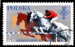 Pologne Yvert N2491 Oblitr 1980 JO Moscou Equitation 