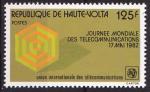 Timbre neuf ** n 580(Yvert) Haute-Volta 1982 - Journe des tlcommunications