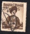 Autriche 1951 Oblitr rond Used Stamp Kleines Walsertal Costumes Folklore