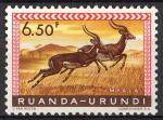 Ruanda-Urundi 1959; Y&T n 214 **; 6,50 F, faune, impalas