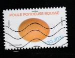 France timbre oblitr anne 2020 Serie Oeufs  Poule Pondeuse Rousse