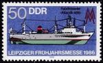Allemagne DDR 1986 Y&T 2627 oblitr Bateau