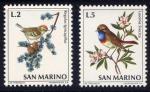 Timbres neufs ** n 811 et 814(Yvert) Saint-Marin 1972 - Oiseaux
