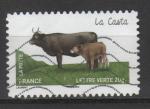 France autoadhsif 2014 Y&T N 963 vache franaise la casta