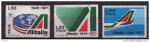Italie-Y.T. 1080  1082 - 25me anniv. compagnie "alitalia"- neufs - anne 1971
