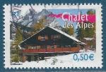 N°3711 Chalet des Alpes oblitéré