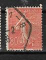 France  - 1924 - YT   n  203  oblitr  (dent ronde)