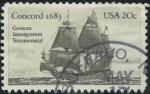 Etats Unis 1983 Tricentenaire immigration allemande Navire Voilier Concord SU