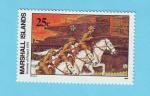 MARSHALL 2eme GUERRE INVASION POLOGNE CHEVAUX 1989 / MNH** 