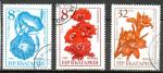 Bulgarie Yvert N3023  3025 oblitr 1986 Fleurs 