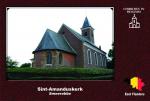 Carte postale, eglises, Churches in Belgium, Smeerebbe, Sint-Amanduskerk