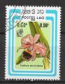 LAOS - 1985 - Yt n 643 - Ob - Orchides ; cattleya percivaliana