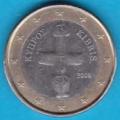 Chypre 2008 - Pice/Coin, statuette en forme de croix, 1 , circul mais nette