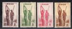 Togo / 1941 / YT n 182-183-185-187 ** ( voir tat )