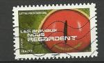 France timbre n 1154 ob  anne 2015 Srie "Les animaux nous regardent"