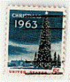 Etats-Unis 1963 - YT 755 - oblitr - Nol arbre et Maison Blanche