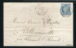 Belle lettre de Paris pour Villeneuvette ( 1876 ) avec un n° 60 - Cachet à Date 