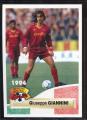 Carte PANINI Football 1994 N 264 Guiseppe GIANNINI  Roma  fiche au dos