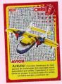 Carte  collectionner Auchan Lego cre ton Monde Avion 109