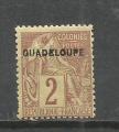 GUADELOUPE - Neuf trace charnire - 1891 - n 15