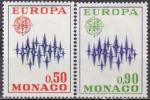 MONACO N 883/4 de 1972 en srie complte neuve "europa"