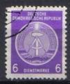 Allemagne  DDR  (RDA) 1954 - timbre de service  - YT S 2 - (fond pointill)
