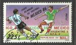 Mali 1986; Y&T n533; 225F Foot; Coupe du monde Mexique 1986