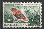 Niger 1970; Y&T n 243;  40F, oiseau, Euplecte franciscain