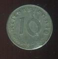 Pice Monnaie  Allemagne 10Pf  1941 D   pices / monnaies