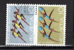 SUISSE 1971 N0872 0873 timbres oblitrs LE SCAN 