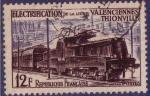 1024 - Electrification ligne Valenciennes-Thionville - oblitr - anne 1955