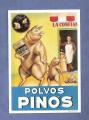 CPM repro ancienne publicit Espagne : polvos de pinos ( cochon )