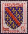 1002 - Blason du Bourbonnais - oblitr - anne 1954
