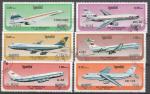 Avions  Kampucha 1986  6 timbres  oblitrs