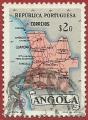 Angola 1955.- Mapa. Y&T 382. Scott 387. Michel 393.