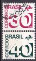 BRESIL n 1029/30 de 1972 oblitr
