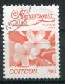 Timbre du NICARAGUA 1983  Obl  N 1258  Y&T   Fleurs 
