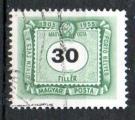 Hongrie Yvert Taxe N206 oblitr 1953 chiffre 30 filler