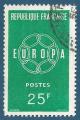 N1218 Europa 1959 25F vert oblitr