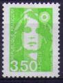 2621 - Marianne du bicentenaire 3.50 vert-jaune - Oblitr - anne 1993