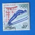Gabon 1972 - PA 122 - JO Sapporo Ski  (obl)